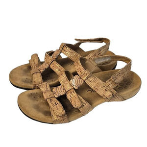Vionic Womens Amber Sandals Comfort  Cork Sling Back Size 8